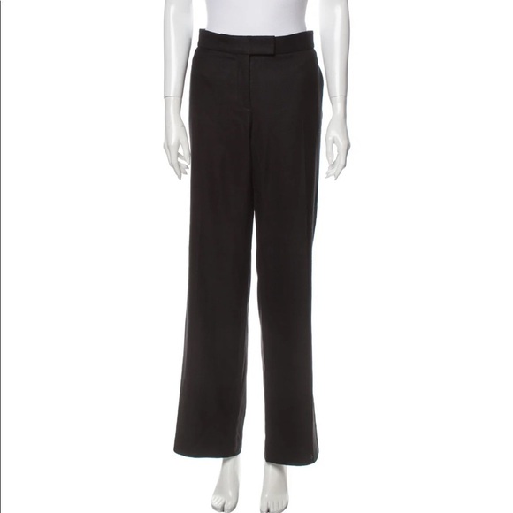 Stella McCartney Wool Wide Leg Pants Black‎ Size 8 - Picture 1 of 7